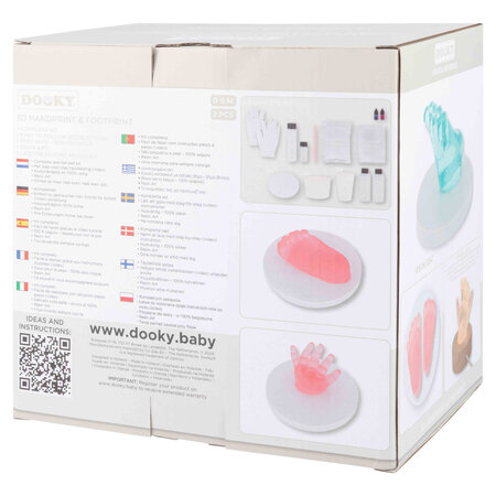 Kit amprenta 3D pentru bebelusi Hand & Footprint, Dooky 689732