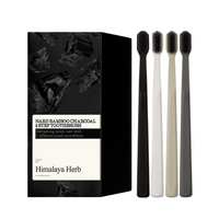 Periuta de dinti 2 Step Himalaya Herb, Bamboo Charcoal, 20 bucati, Nard