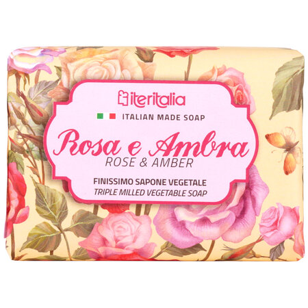 Sapun trandafir si ambra, 125 g, Iteritalia