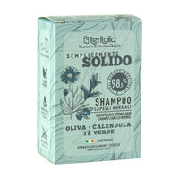 Sampon solid cu masline, galbenele si ceai verde, 85 g, Iteritalia
