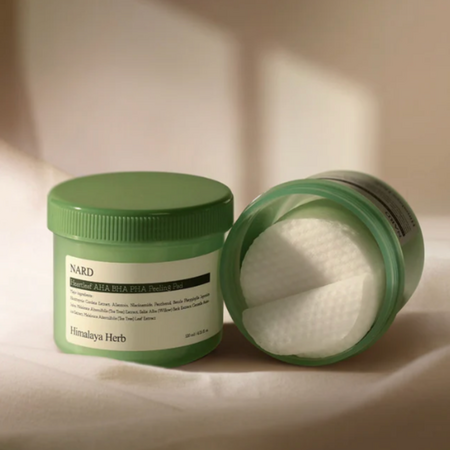 Dischete faciale exfoliante AHA PHA Himalaya Herb, 70 bucati, Nard 690221