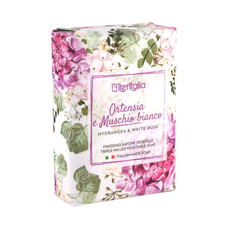 Sapun hortensie si mosc alb, 125 g, Iteritalia