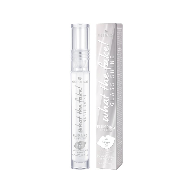 Luciu de buze pentru volum Glass Shine What the Fake!, 01 Oh So Glassy!, 4,2 ml, Essence