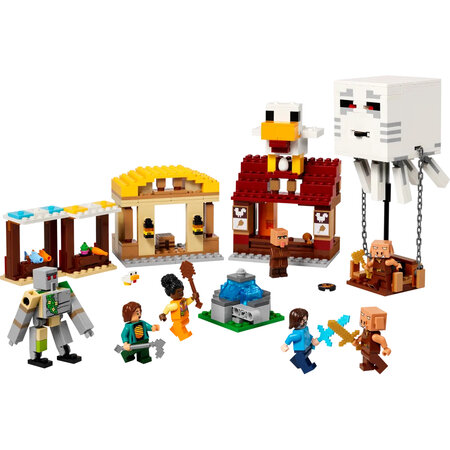 Atacul baloanelor Ghast asupra satului Minecraft, +10 ani, 21273, Lego 690395