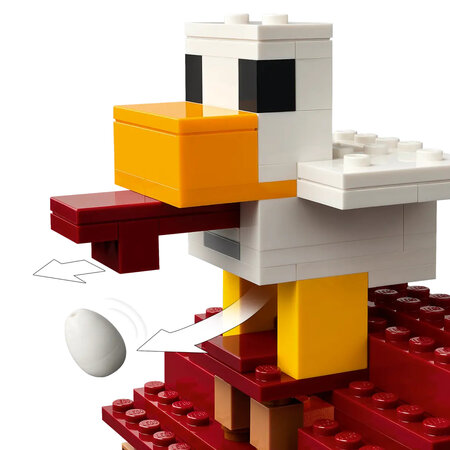 Atacul baloanelor Ghast asupra satului Minecraft, +10 ani, 21273, Lego 690389