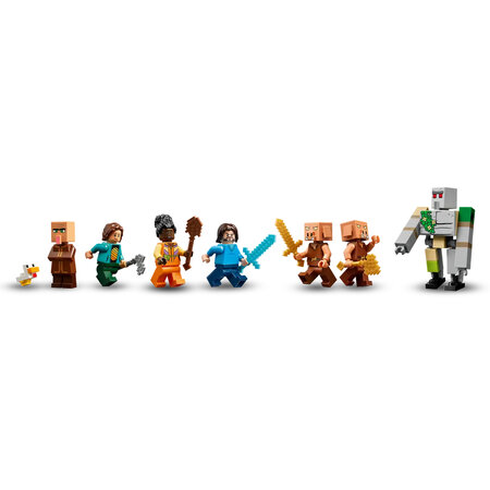 Atacul baloanelor Ghast asupra satului Minecraft, +10 ani, 21273, Lego 690386
