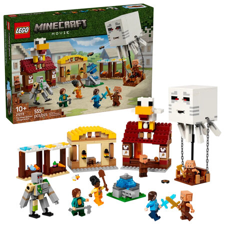 Atacul baloanelor Ghast asupra satului Minecraft, +10 ani, 21273, Lego 690394