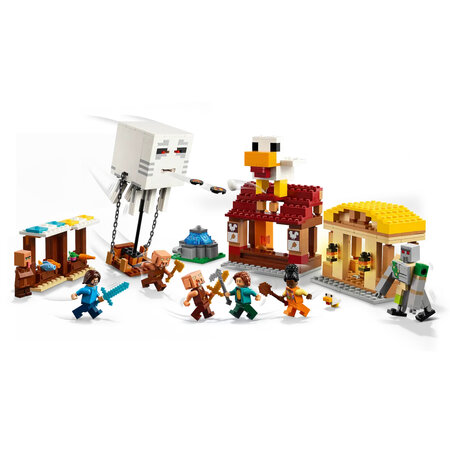 Atacul baloanelor Ghast asupra satului Minecraft, +10 ani, 21273, Lego 690393
