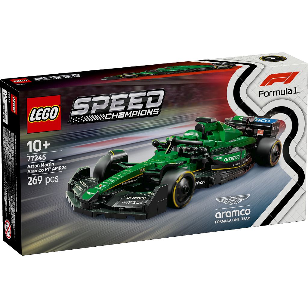 Masina de curse F1 Aston Martin Armaco Speed Champions, +10 ani, 77245, Lego