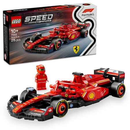 Masina de curse F1 Ferrari SF-24 Speed Champions, +10 ani, 77242, Lego 690631