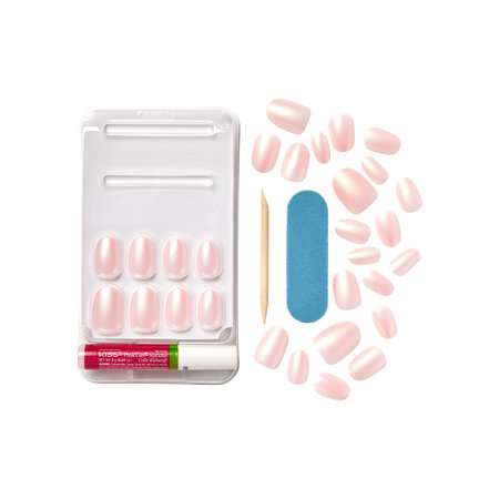 Unghii false Mocha Short Bare But Better Premium, 30 buc, Kiss 690690