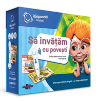 Pachet creion si carte, 3 ani+, Sa invatam cu povesti, Raspundel Istetel