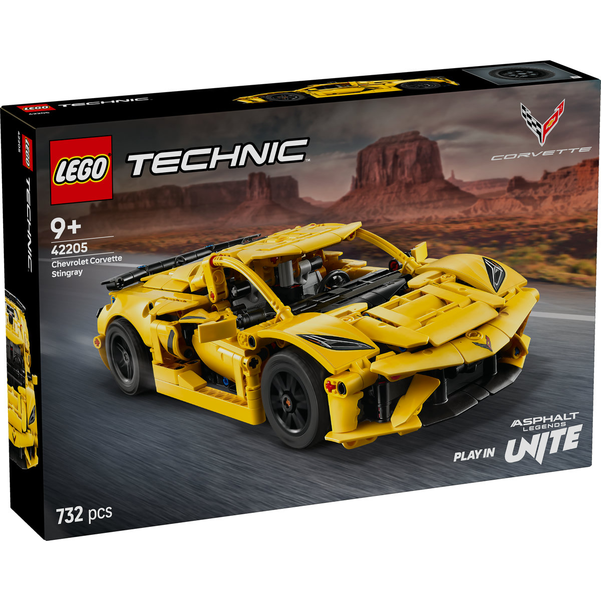 Chevrolet Corvette Stingray Technic, + 9 ani, 42205, Lego