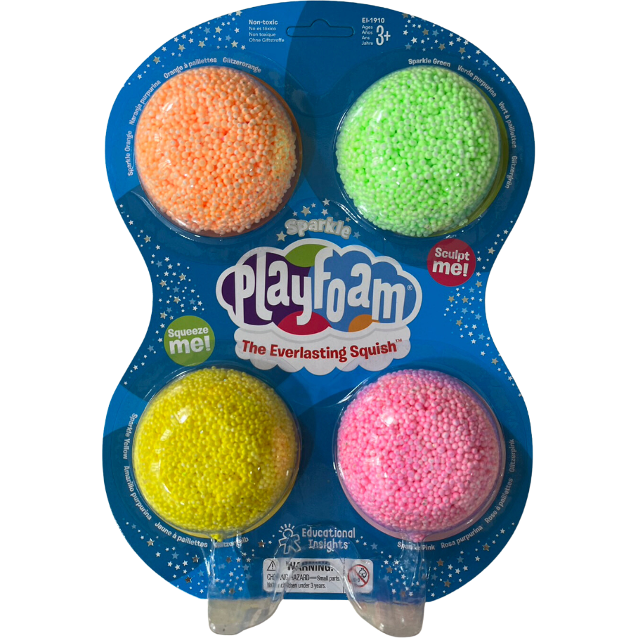 Spuma de modelat sclipicioasa, +3 ani, 4 bucati, Playfoam