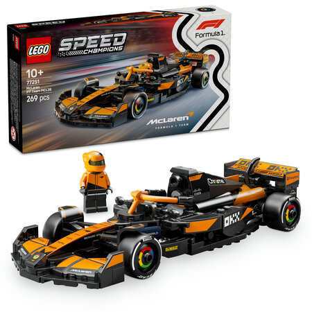 Masina de curse McLaren F1 Speed Champions, + 10 ani, 77251, Lego 690752