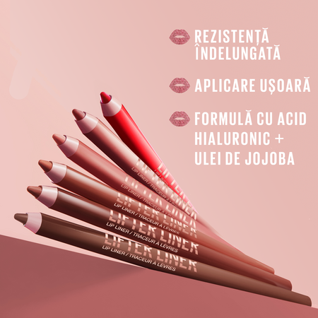 Creion de buze cu Acid Hialuronic Lifter Liner, 005 On It, 1.2 g, Maybelline 690801