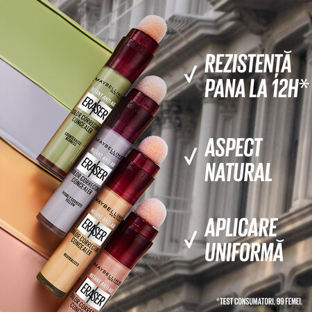 Corector instant Anti Age Eraser, Mov, 6.8 ml, Maybelline 690839