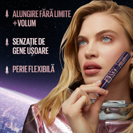 Mascara Lash Sensational Sky High, Plum Twilight, 7.2 ml, Maybelline 690871