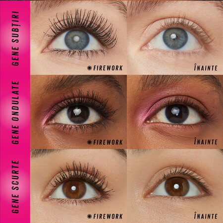Mascara Lash Sensational Firework, Electro Black, 10 ml, Maybelline 690895
