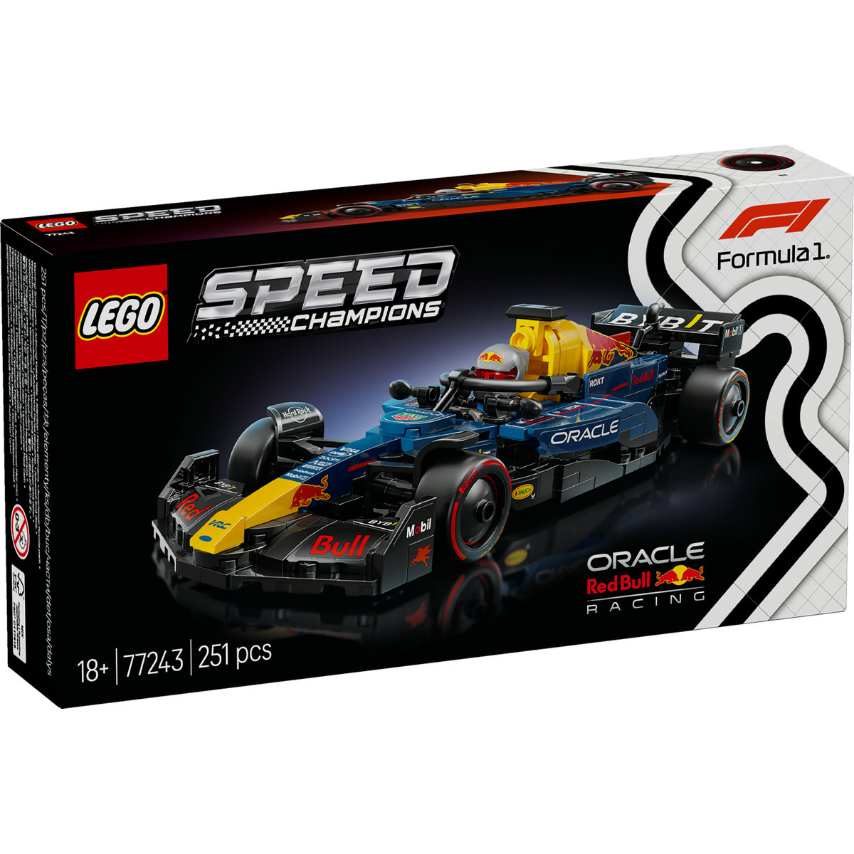 Masina de curse F1 Oracle Red Bull Racing Speed Champions, + 18 ani, 77243, Lego