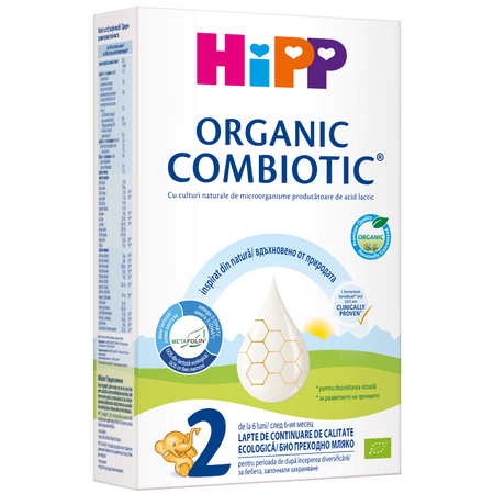 Lapte praf formula de continuare Bio Combiotic 2, +6 luni, 300gr, Hipp