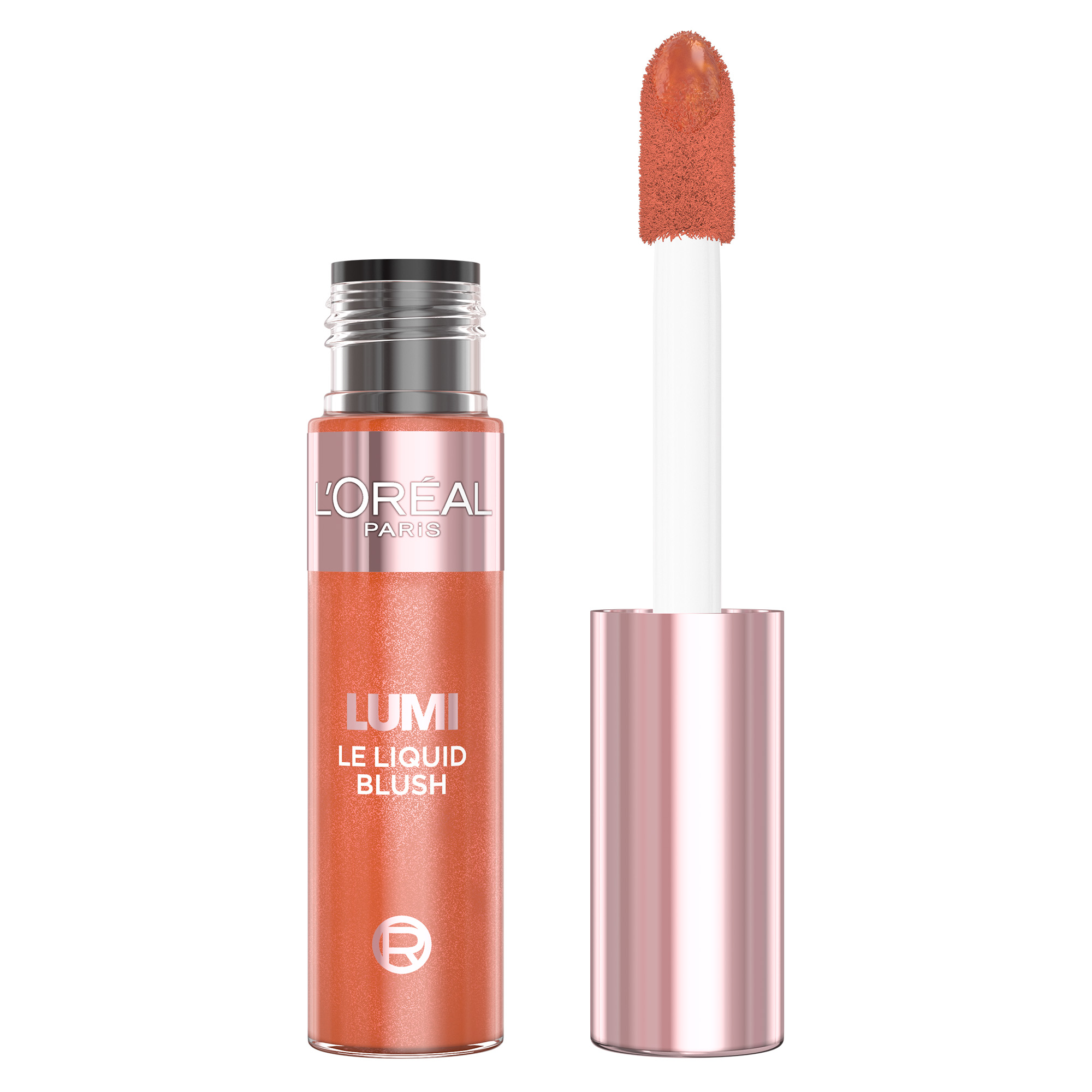 Fard de obraz lichid Lumi, 627 Glowy Warm Peach, 11 ml, Loreal Paris