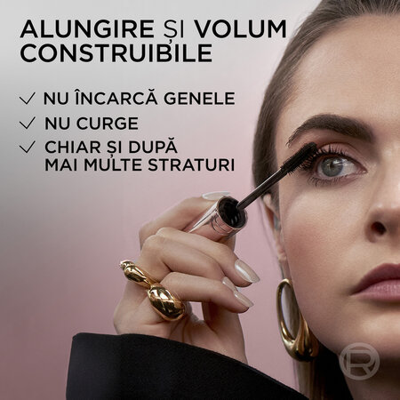 Mascara pentru alungire si volum Lash Paradise Big Deal, 9.9 ml, Loreal Paris 691116