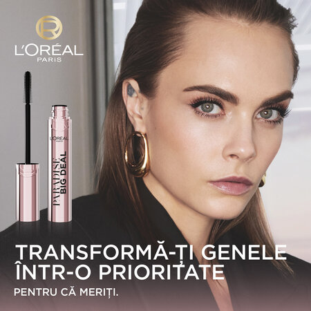 Mascara pentru alungire si volum Lash Paradise Big Deal, 9.9 ml, Loreal Paris 691117