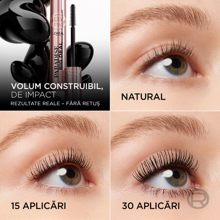 Mascara pentru alungire si volum Lash Paradise Big Deal, 9.9 ml, Loreal Paris 691115