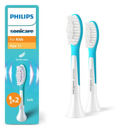 Rezerve pentru periuta de dinti Sonicare Kids, +7 ani, HX6042/90, 2 buc, Philips