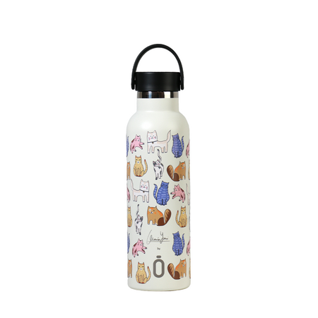 Termos RunBott Maria Ysasi, Pisicute, 600 ml, Nazzuro