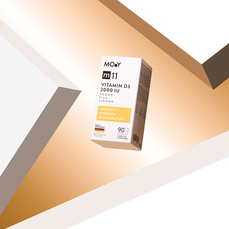 Vitamina D3 din lichen M11, 2000 IU, 90 tablete, Molecules of Youth 691481