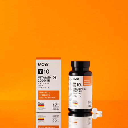 Vitamina D3 din lanolina M10, 2000 IU, 90 capsule, Molecules of Youth 691496