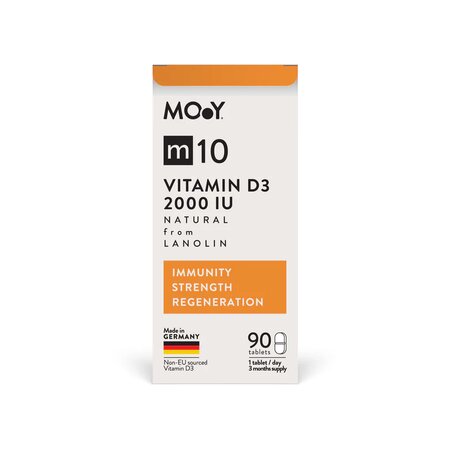 Vitamina D3 din lanolina M10, 2000 IU, 90 capsule, Molecules of Youth