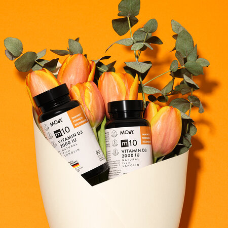 Vitamina D3 din lanolina M10, 2000 IU, 90 capsule, Molecules of Youth 691494