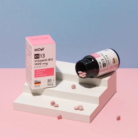 Vitamina B12 bioactiva M13, 1000 MCG, 30 tablete, Molecules of Youth 691625