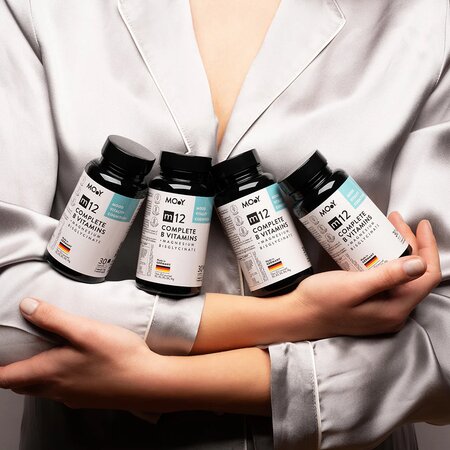 Complete B Vitamins + Magnesium Bisglycinate M12, 30 capsule, Molecules of Youth 691539