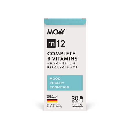 Complete B Vitamins + Magnesium Bisglycinate M12, 30 capsule, Molecules of Youth