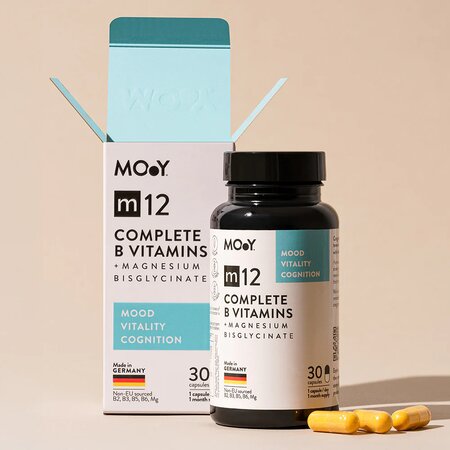 Complete B Vitamins + Magnesium Bisglycinate M12, 30 capsule, Molecules of Youth 691538