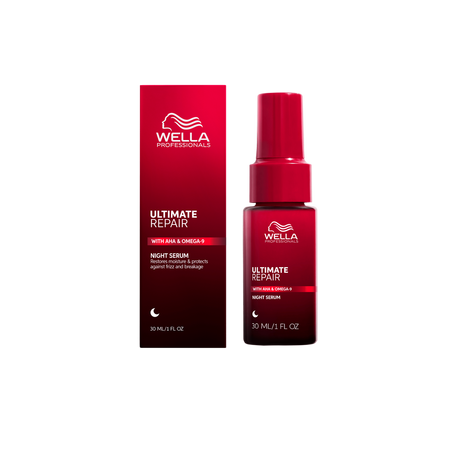 Serum de reparare, hidratare si protectie pentru par Ultimate Repair Night, 30 ml, Wella 691734