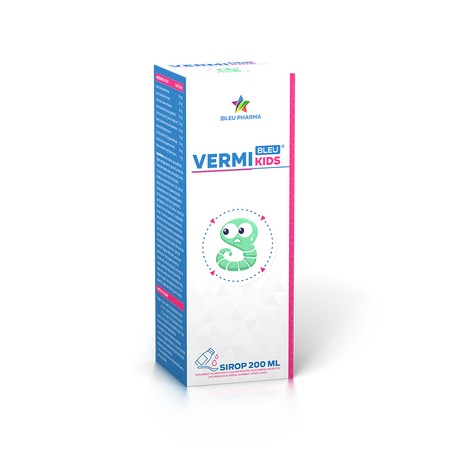 Sirop pentru copii VermiBleu Kids, 200 ml, Bleu Pharma