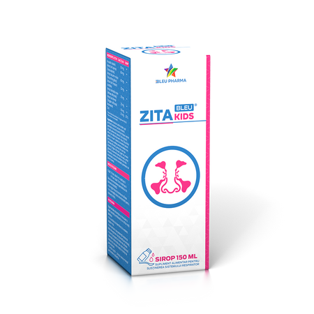 Sirop pentru copii ZitaBleu Kids, 150 ml, Bleu Pharma