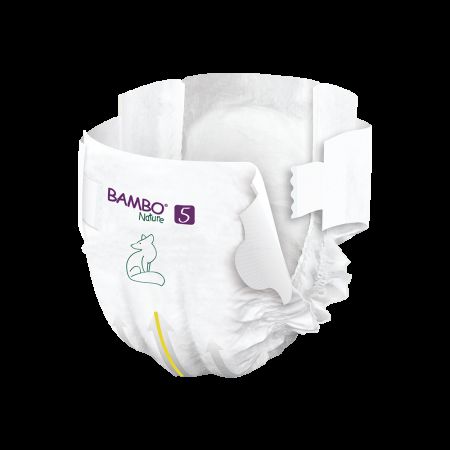 Scutece Ecolabel, Nr. 5, 12-18 kg, 44 bucati, Bambo Nature 496805