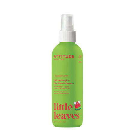 Solutie pentru descalcirea parului cu pepene si cocos, BabyLeaves, 240 ml, Attitude