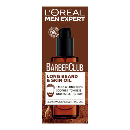 Ulei pentru barba si tenul barbatilor Barber Club Men Expert, 30 ml, Loreal Paris 691839