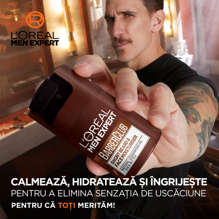 Crema hidratanta pentru barba si ten sensibil Barber Club Men Expert, 50 ml, Loreal Paris 691859