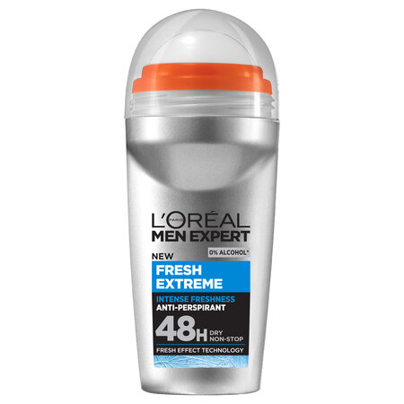 Roll-on antiperspirant pentru barbati Fresh Extreme Men Expert, 50 ml, Loreal Paris