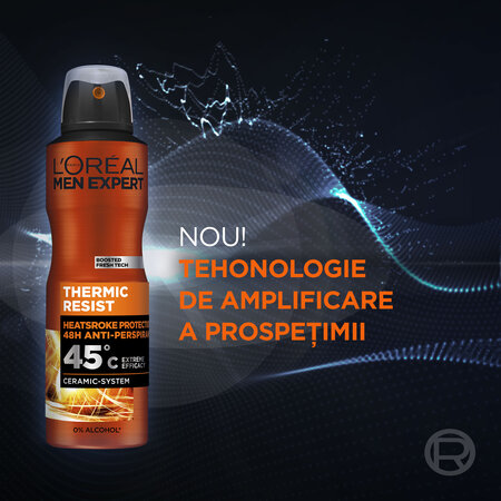 Spray antiperspirant pentru barbati Thermic Resist Men Expert, 150 ml, Loreal Paris 691884
