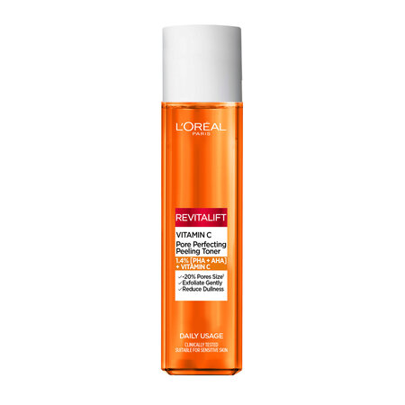 Lotiune tonica exfolianta cu vitamina C Revitalift, 180 ml, Loreal Paris