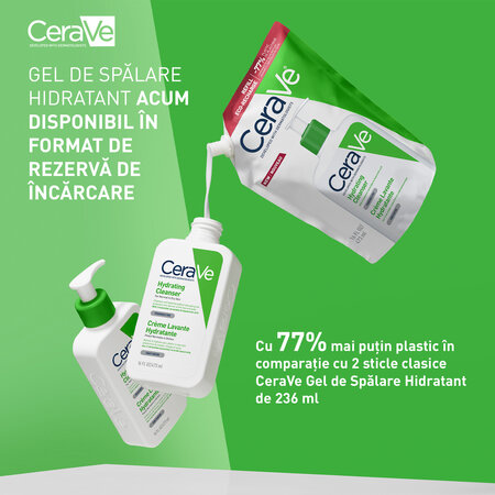 Rezerva Gel de curatare hidratant pentru piele normala-uscata, 473 ml, Cerave 692296